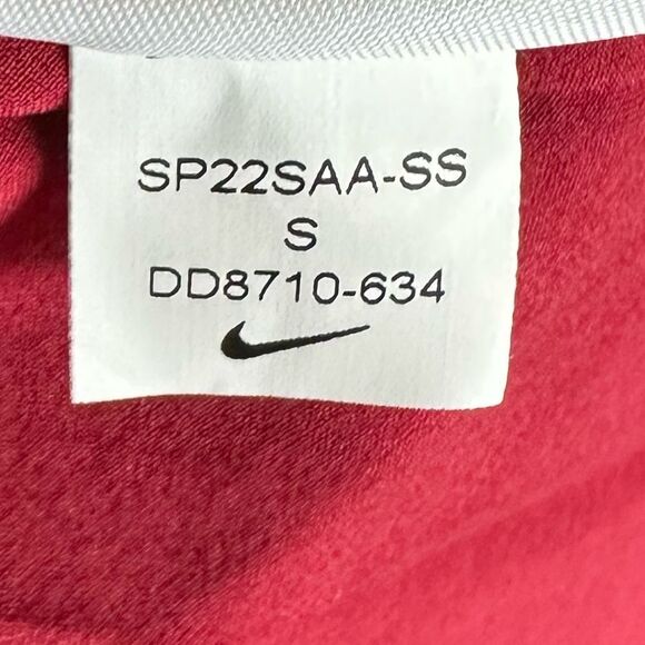 NWT Nike Court Slam Dress Habanero Red Dri-Fit Adv Tennis Sz S Pleated Ruffle - Picture 12 of 13